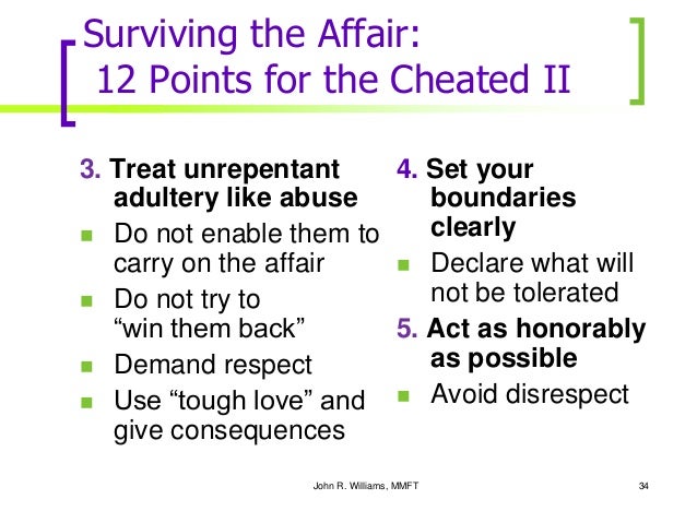 How to cope with adultery